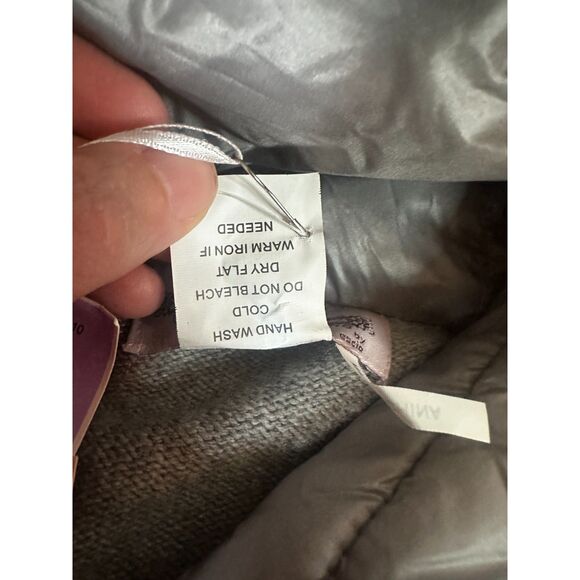 Oliver by Escio Women’s Small Hooded Knit Cardigan Coat Gray Wool Blend Jacket - Picture 6 of 7